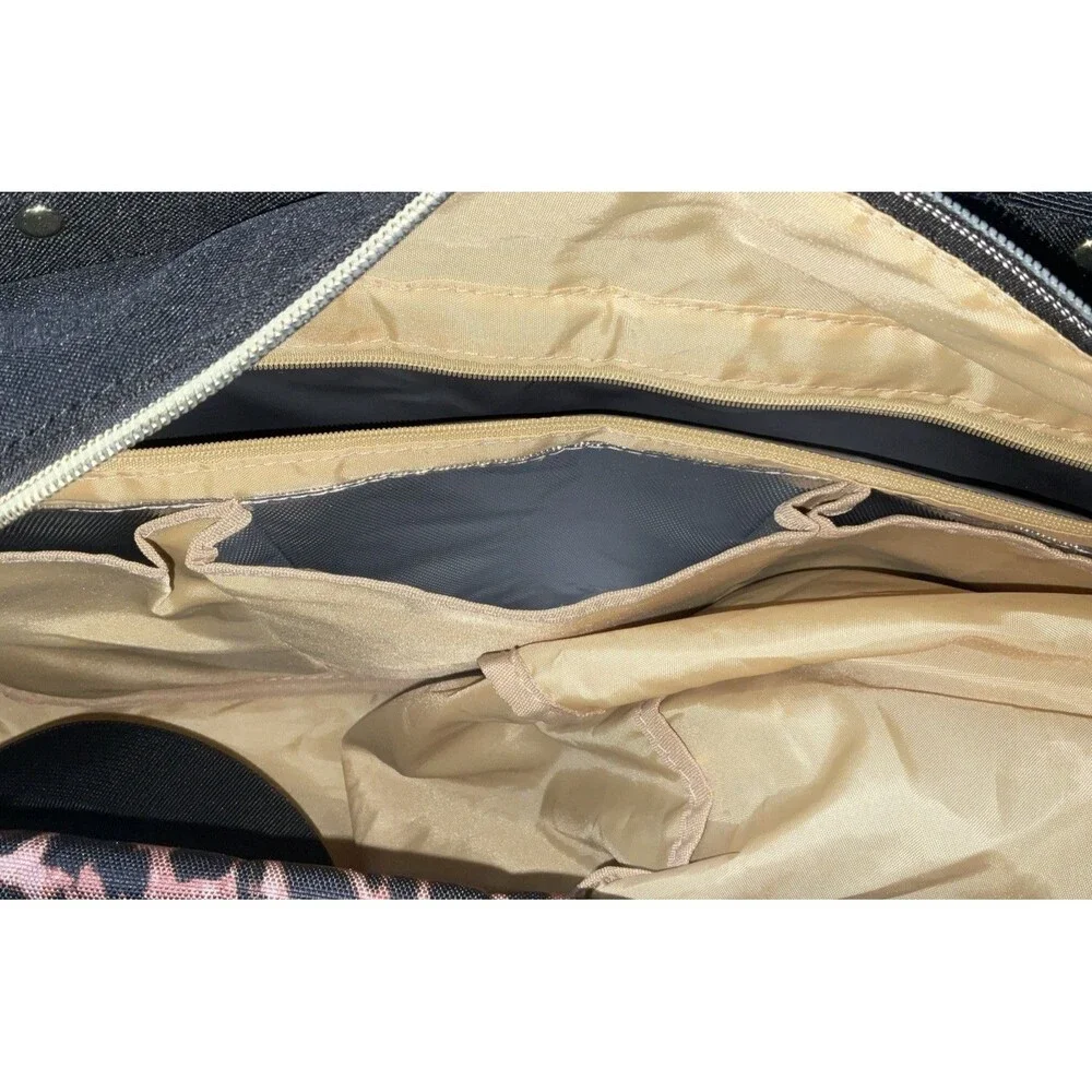 Lovevook Diaper Bag Travel Diaper Tote With Changing Pad For Travel Black